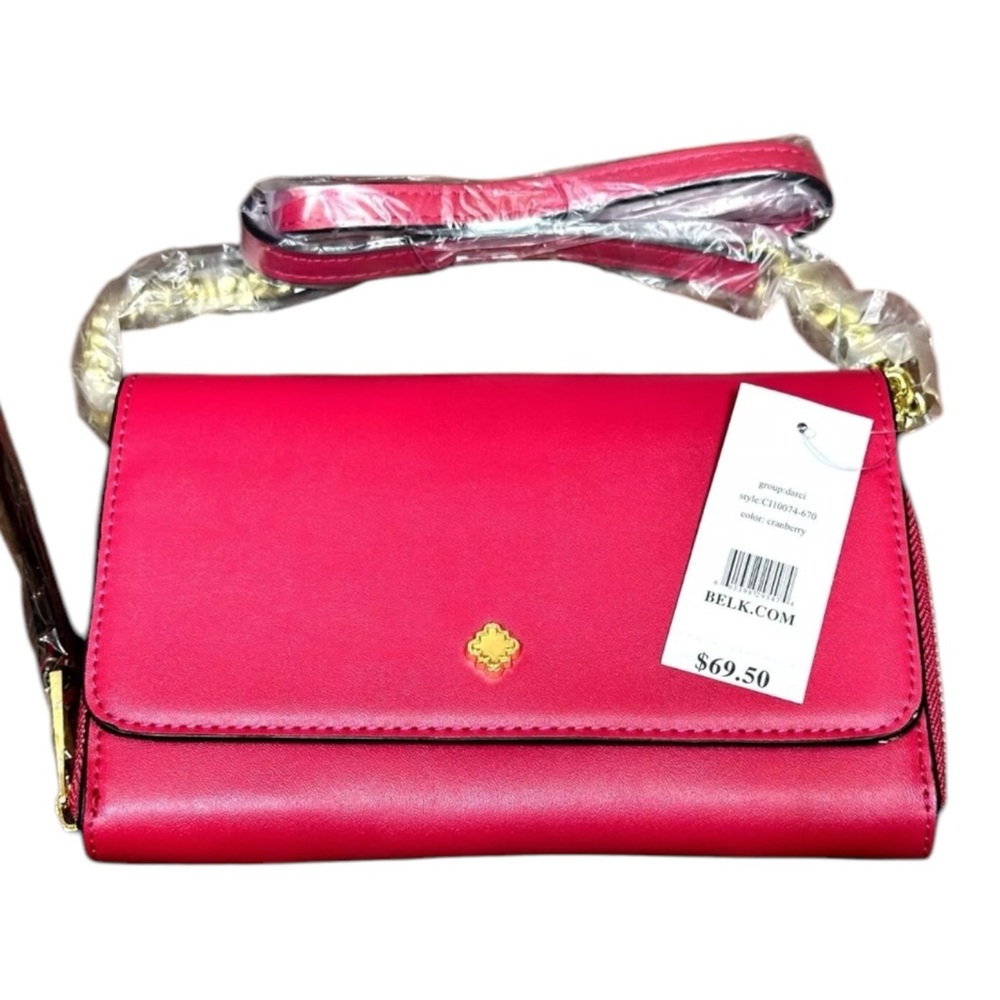 Crown & Ivy Pink Clutch Wristlet